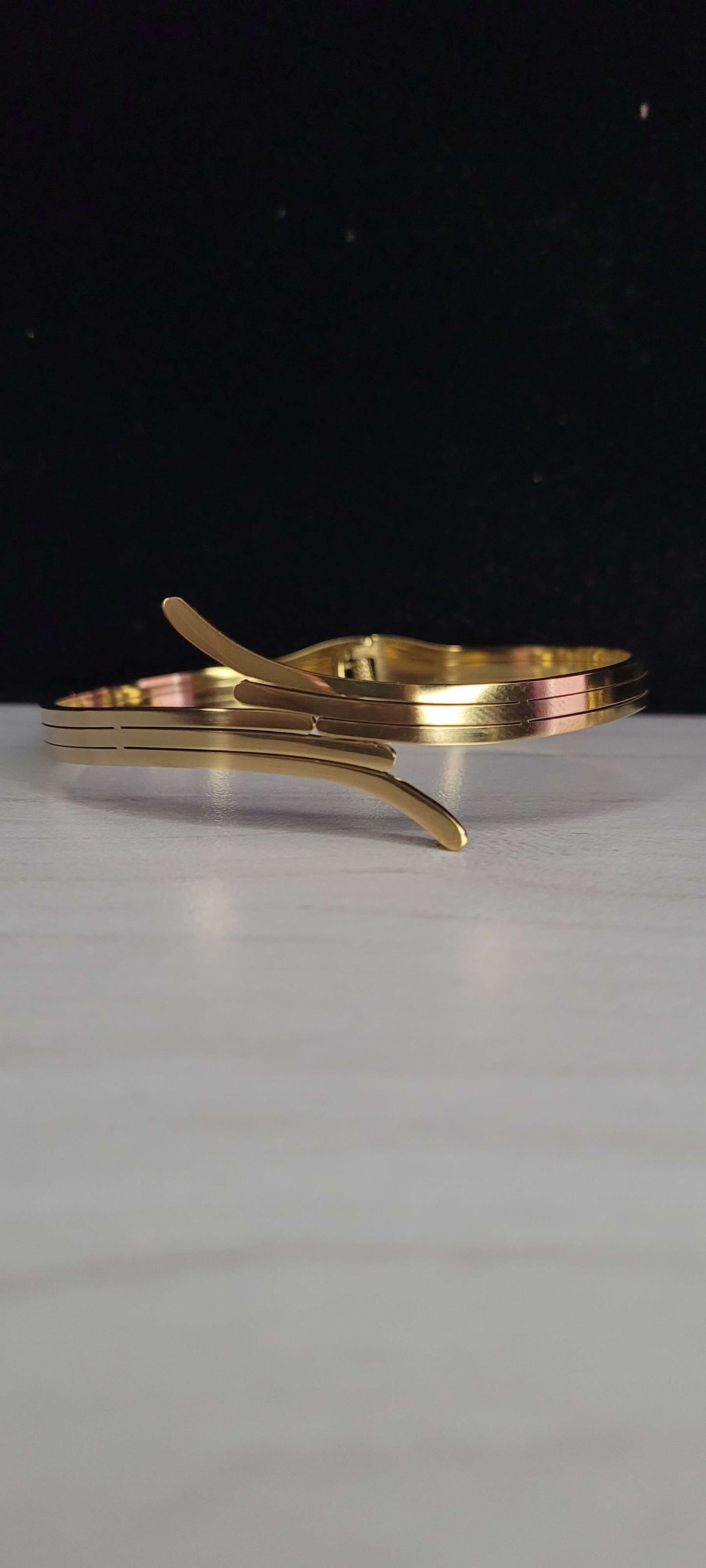 ABSTRACT GOLD CUFF