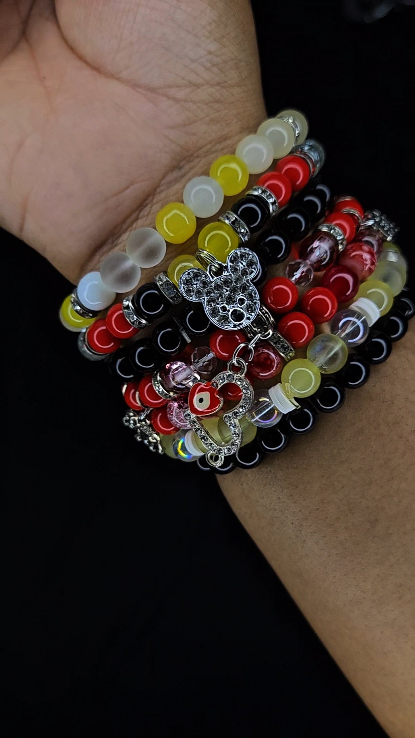 Pre-made bracelet stack MICKEY