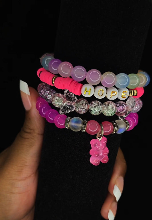 Pre-made bracelet stack HOPE