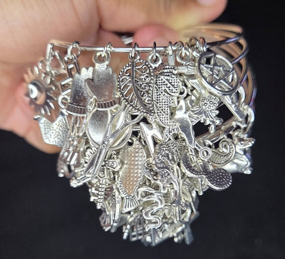 SILVER BRASS BANGLE
