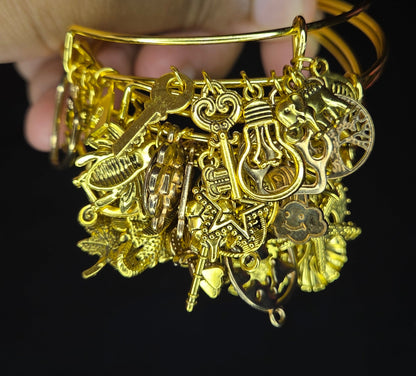 GOLD BRASS BANGLE