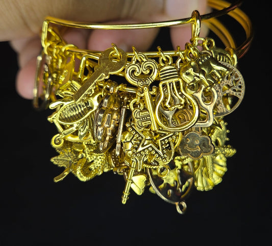 GOLD BRASS BANGLE