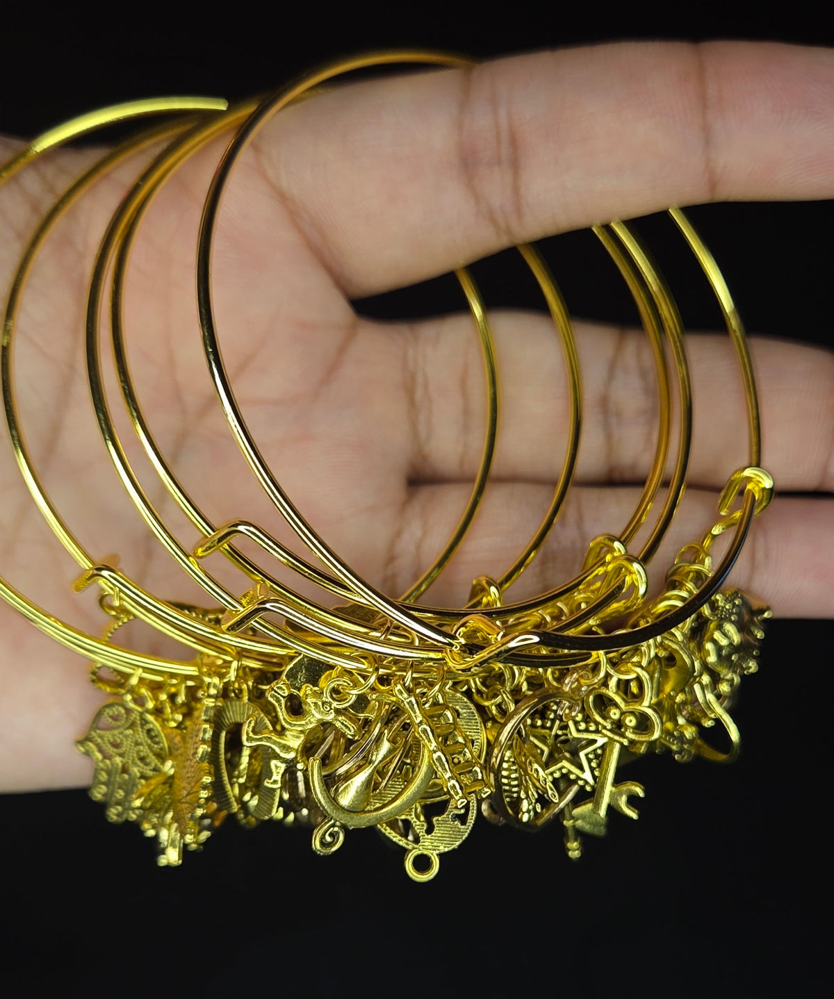GOLD BRASS BANGLE