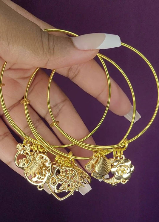 GOLD BRASS BANGLE