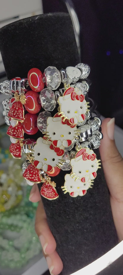 HELLO KITTY SPRING BRACELET (SILVER)