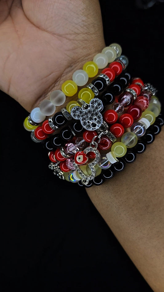 Pre-made bracelet stack MICKEY