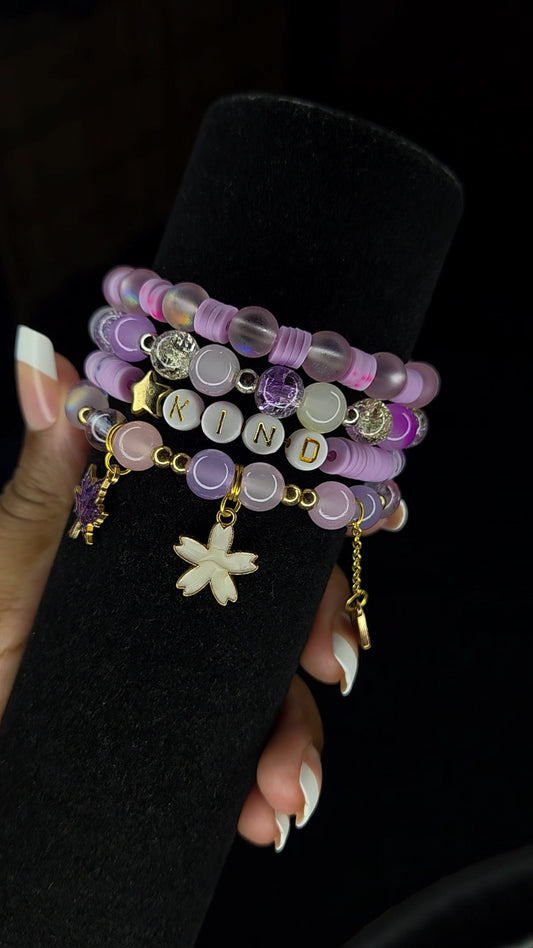Pre-made bracelet stack KIND